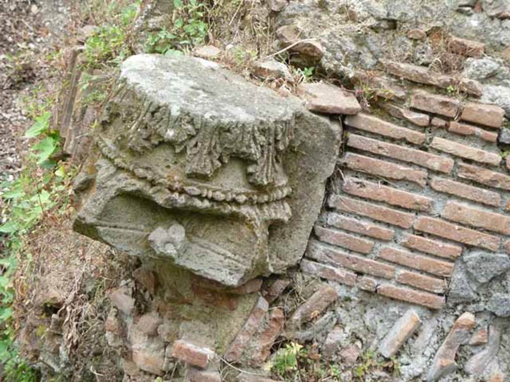 Pompeii Porta Nocera. Tomb 34aEN. May 2010. Capital from the tomb.