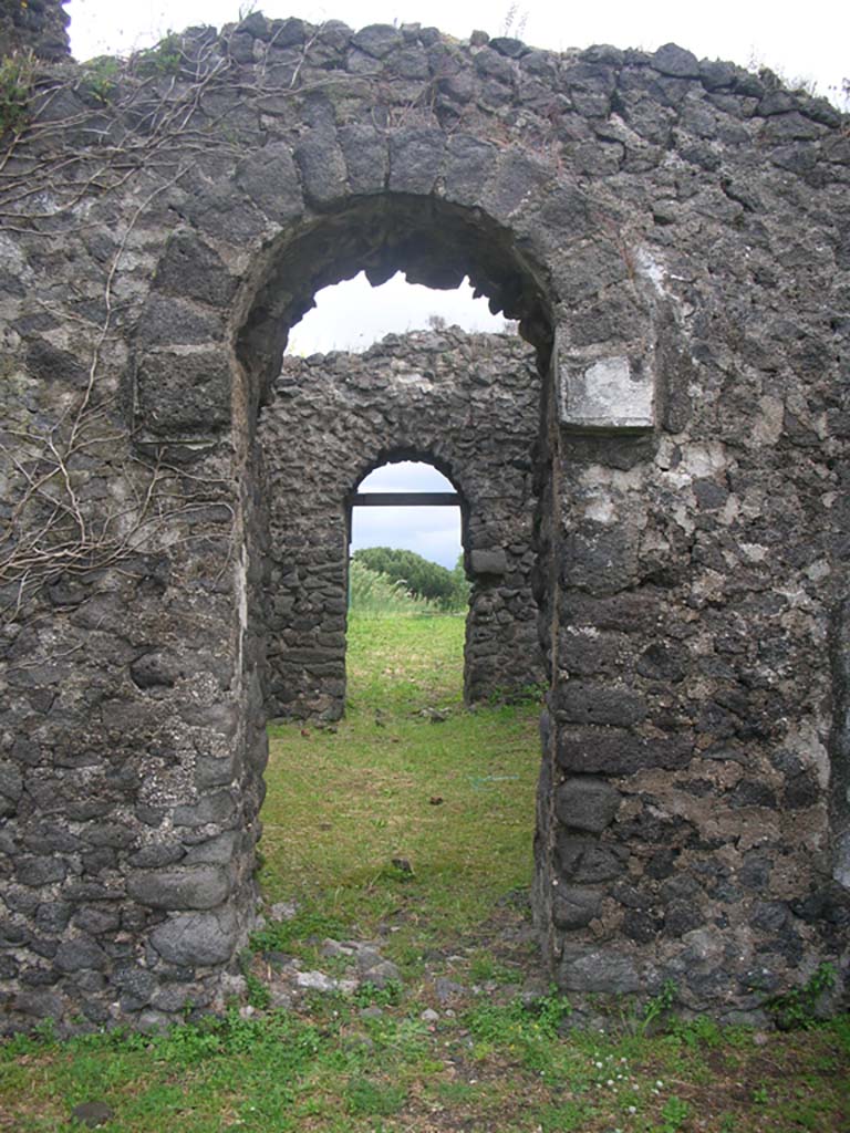 Tower X, Pompeii. May 2010. Looking east through doorways. Photo courtesy of Ivo van der Graaff.