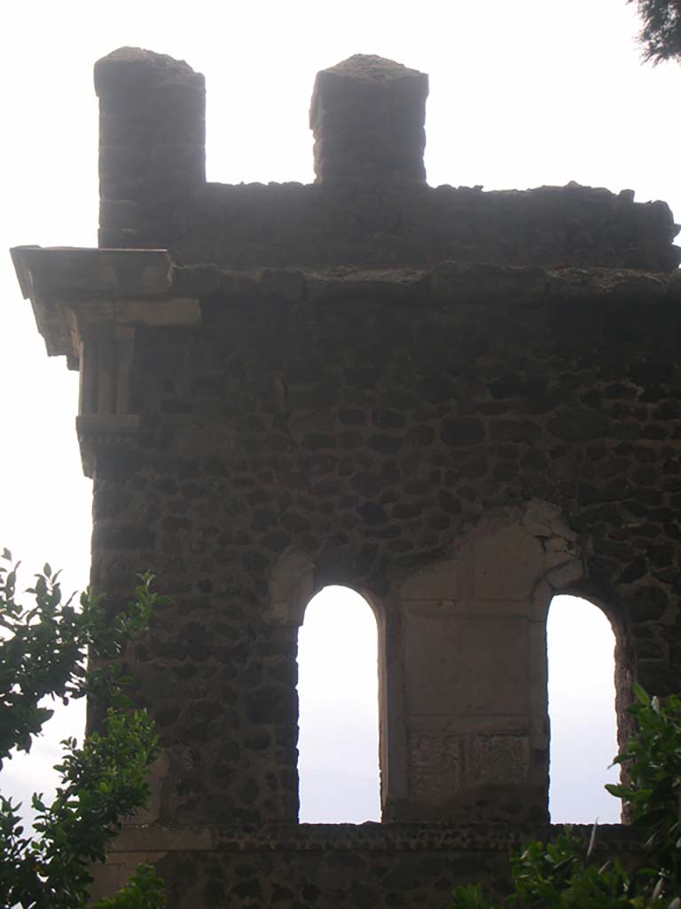 Tower X, Pompeii. May 2010. Upper north side at east end. Photo courtesy of Ivo van der Graaff.