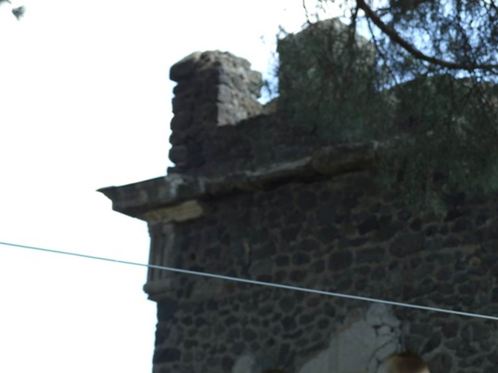 Tower X, Pompeii. March 2009.  Upper north east corner.