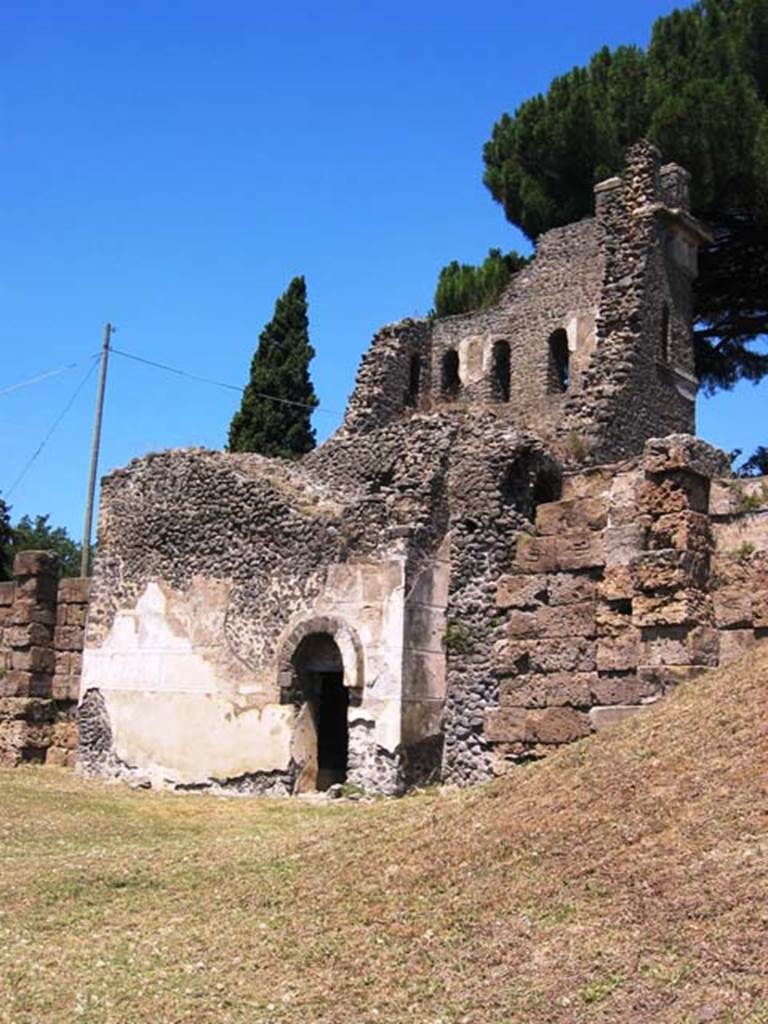 Tower X, Pompeii. July 2008. Looking north-west. Photo courtesy of Barry Hobson.