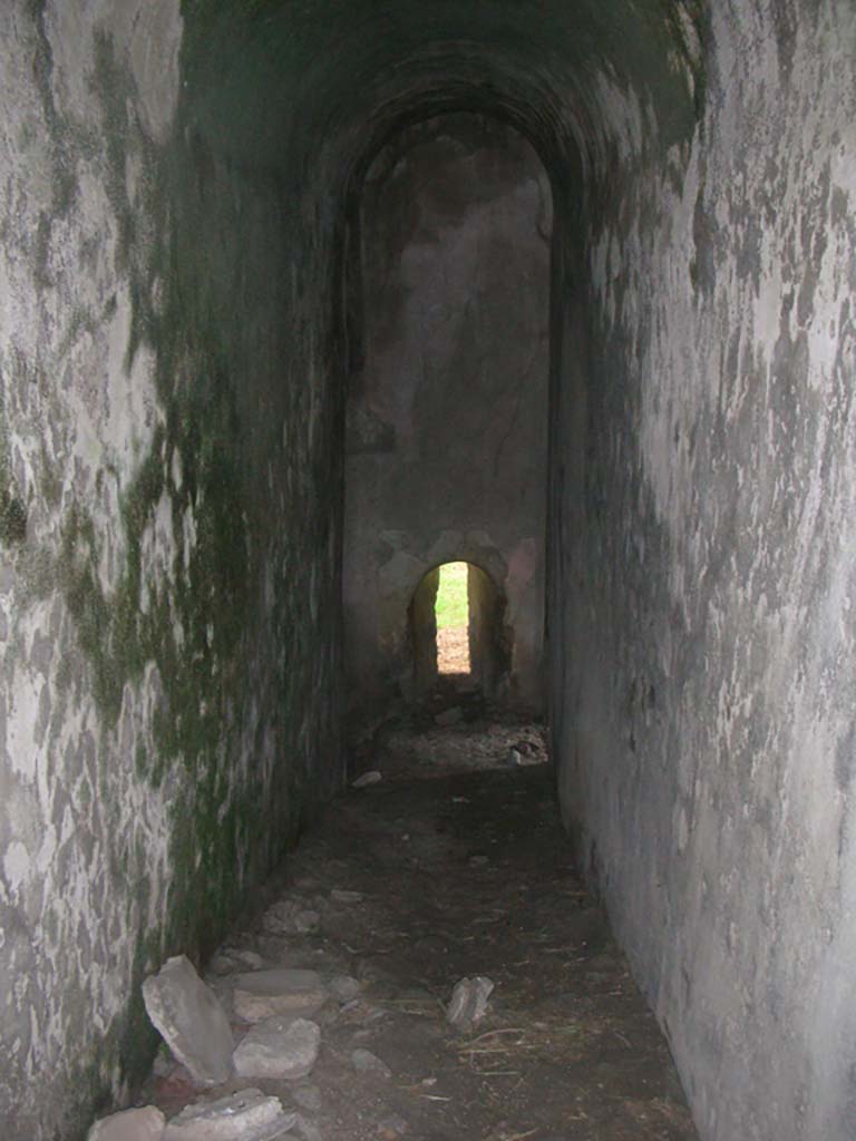 Tower X, Pompeii. May 2010. Looking north along corridor. Photo courtesy of Ivo van der Graaff.