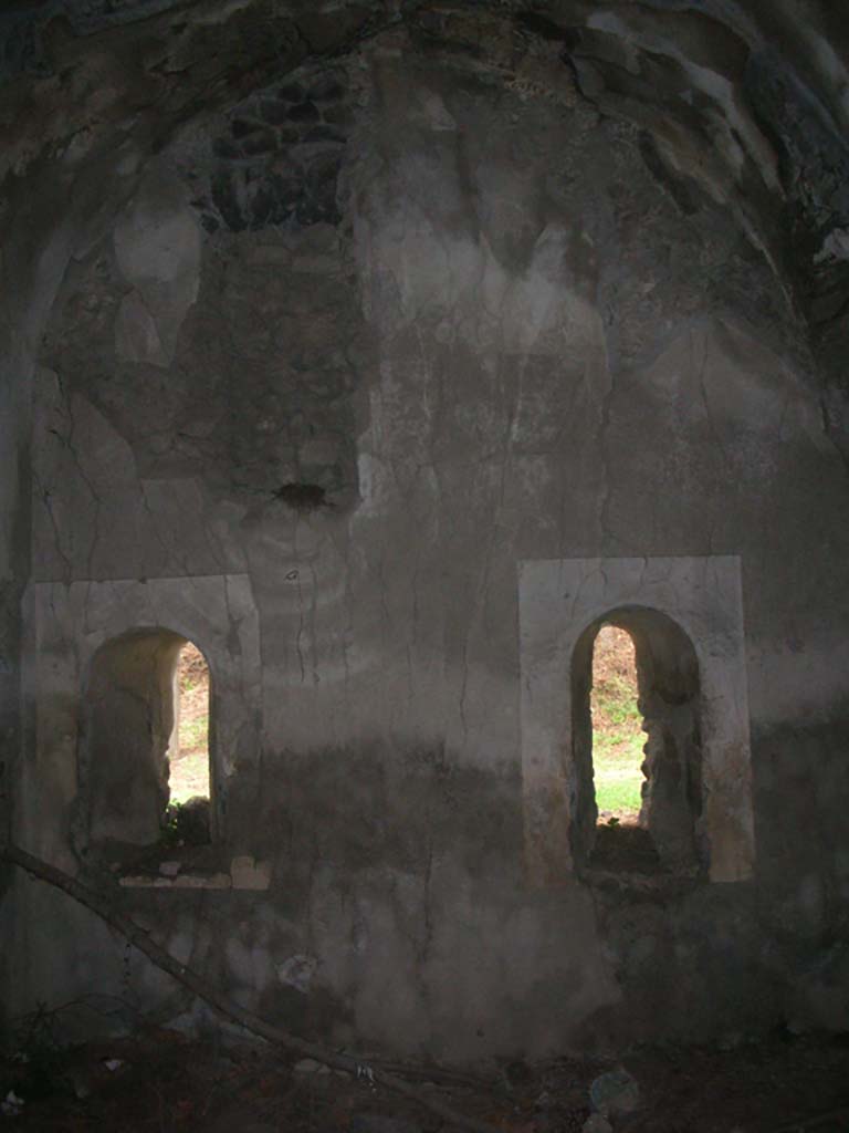 Tower X, Pompeii. May 2010. Arrow slit windows in north wall. Photo courtesy of Ivo van der Graaff.