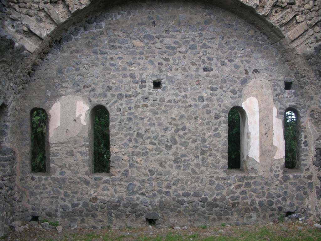 Tower X, Pompeii. May 2010. Windows in north wall on first floor. Photo courtesy of Ivo van der Graaff.