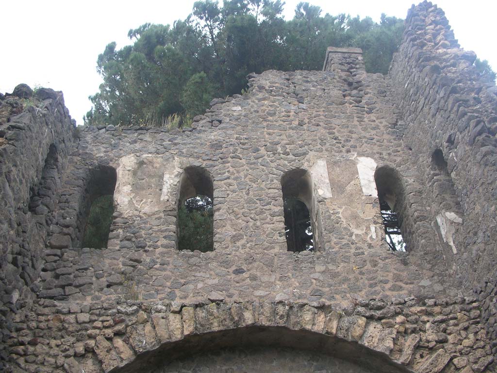 Tower X, Pompeii. May 2010. Windows in north wall on upper second floor. Photo courtesy of Ivo van der Graaff.