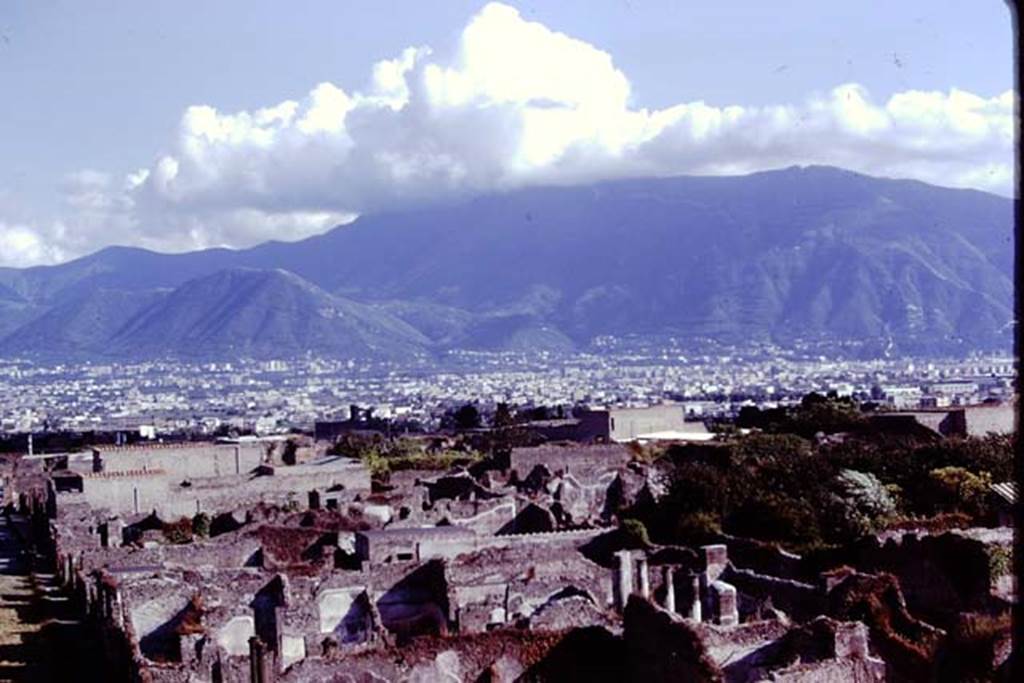 T11 Pompeii. Tower XI. 1978. Looking towards the west side of Via Mercurio. Photo by Stanley A. Jashemski.   
Source: The Wilhelmina and Stanley A. Jashemski archive in the University of Maryland Library, Special Collections (See collection page) and made available under the Creative Commons Attribution-Non Commercial License v.4. See Licence and use details. J78f0197
