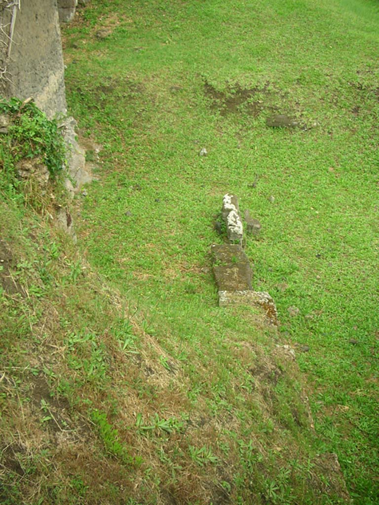 Tower XI, Pompeii. May 2010. Looking east across base of tower. Photo courtesy of Ivo van der Graaff.