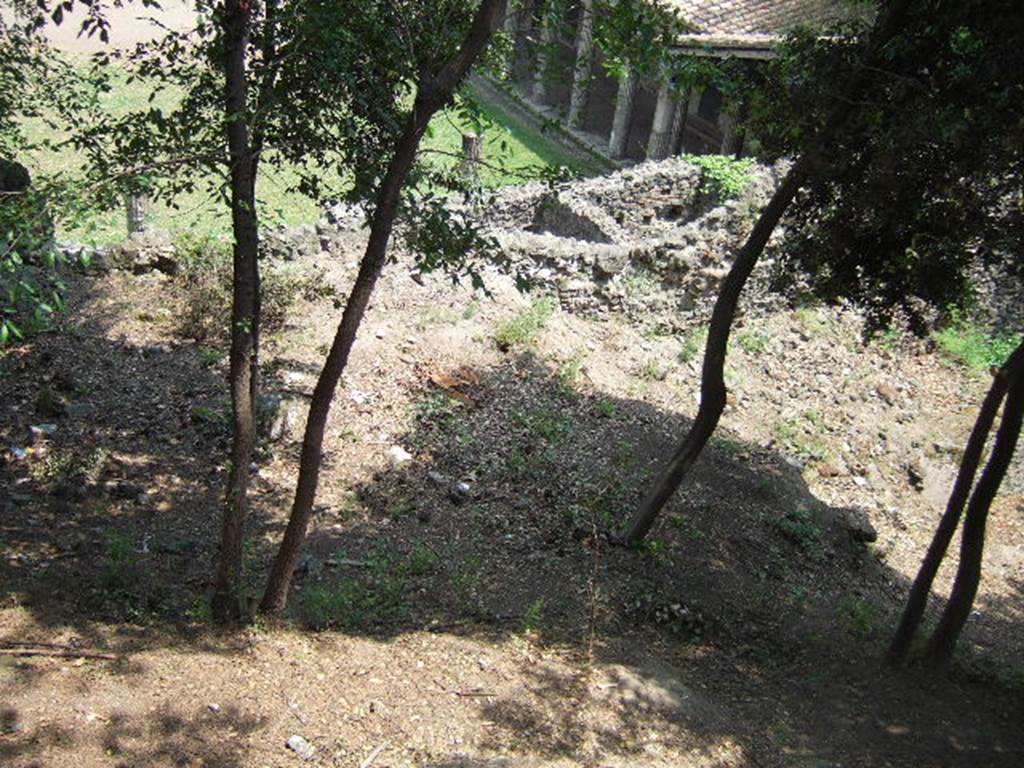 Possible site of Pompeii Tower I from VIII.7.30 Triangular Forum. May 2006. Looking south-east.