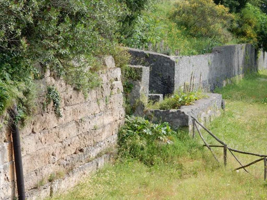 Tower IV, Pompeii, May 2018. Looking east to remains of Tower IV. Photo courtesy of Buzz Ferebee.