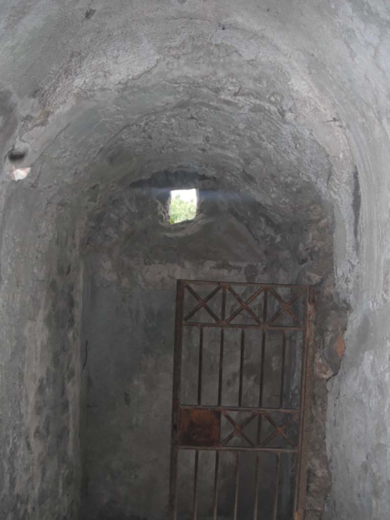 Tower VI, May 2011. Detail of vaulted ceiling at east end of passageway. Photo courtesy of Ivo van der Graaff.