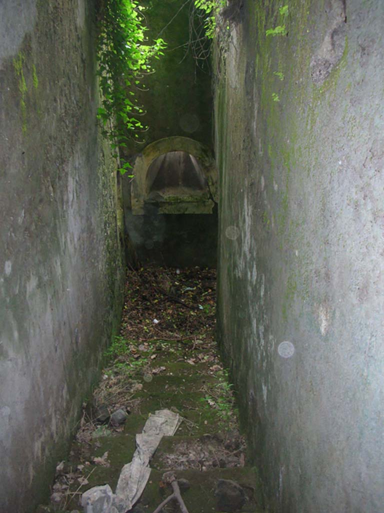 Tower VIII, Pompeii. May 2010. Stairway, looking down to the north. Photo courtesy of Ivo van der Graaff.