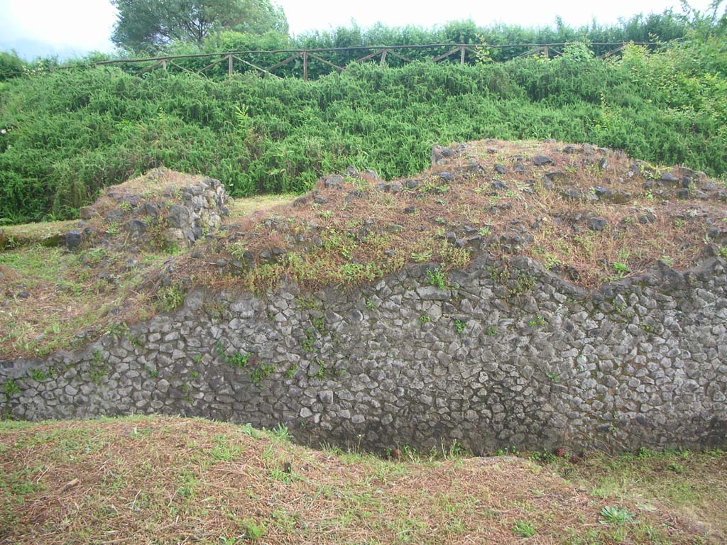 Tower IX, Pompeii. May 2010. Looking south on west side of tower, continued. Photo courtesy of Ivo van der Graaff.