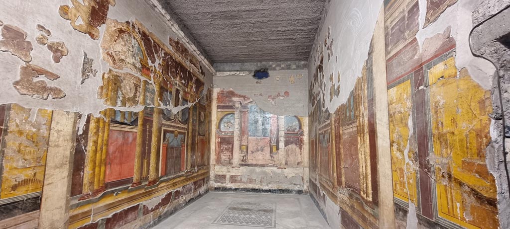 Oplontis Villa of Poppea, January 2023. Room 14, looking north. Photo courtesy of Miriam Colomer.