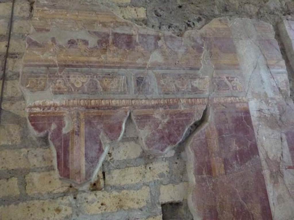 Oplontis, September 2011. Corridor on east side of atrium, north wall. Photo courtesy of Michael Binns.