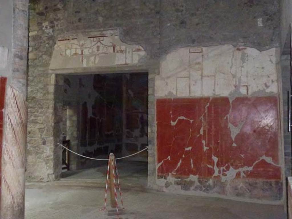 Oplontis, September 2011. Portico 24, looking west towards doorway to room 23, Photo courtesy of Michael Binns.