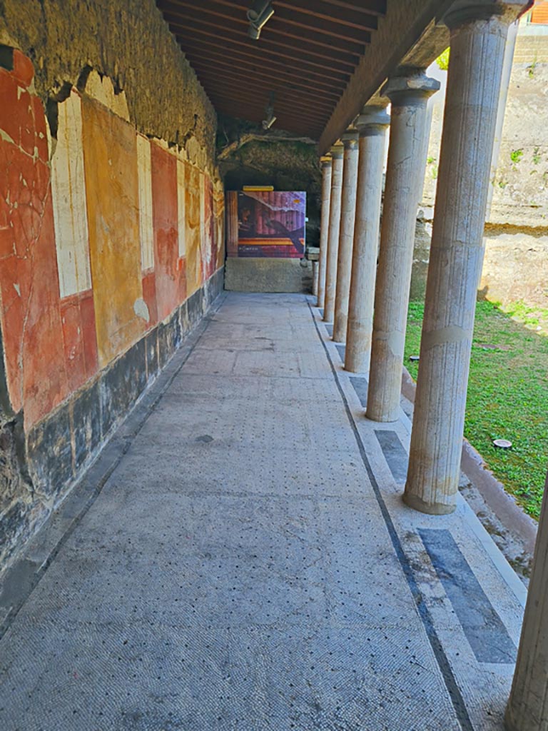 Oplontis Villa of Poppea, October 2023. Portico 33, looking west. Photo courtesy of Giuseppe Ciaramella.