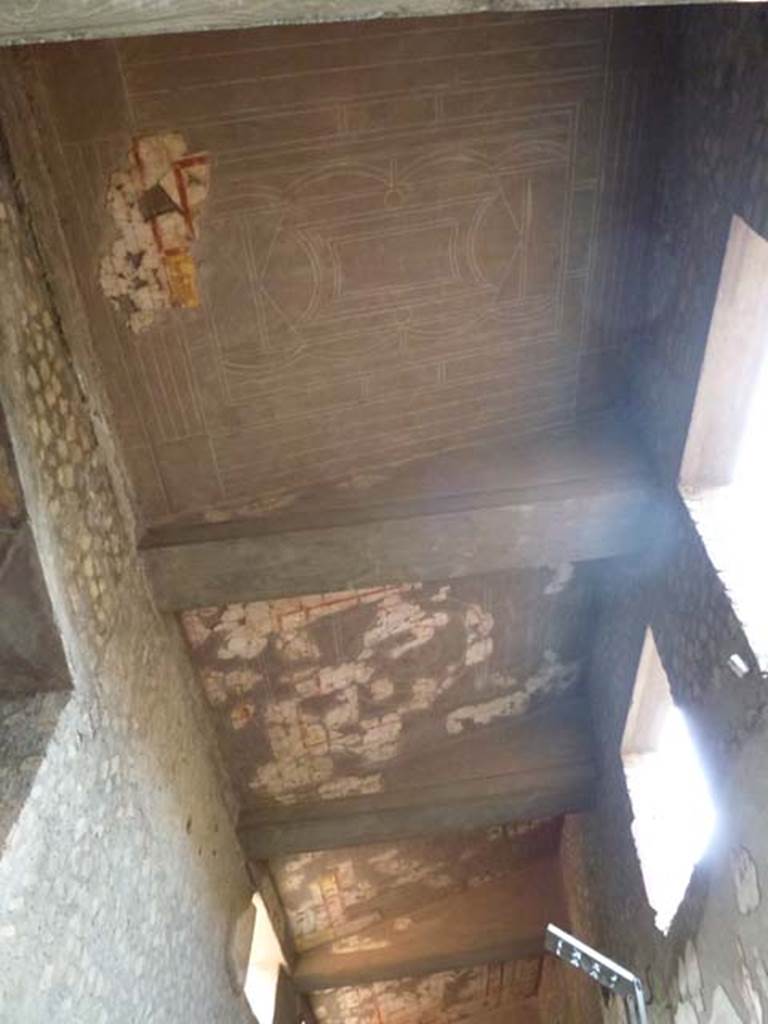 Oplontis, September 2011. Ceiling in corridor 46. Photo courtesy of Michael Binns.