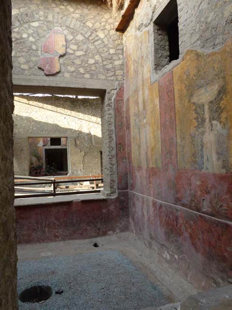 Oplontis, September 2011. Room 68, looking north through window into room 69, and towards the north-east corner and east wall. Photo courtesy of Michael Binns.
