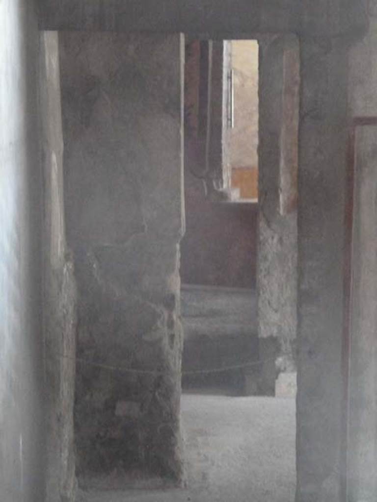 Oplontis, September 2015. Room 71, looking north along corridor.