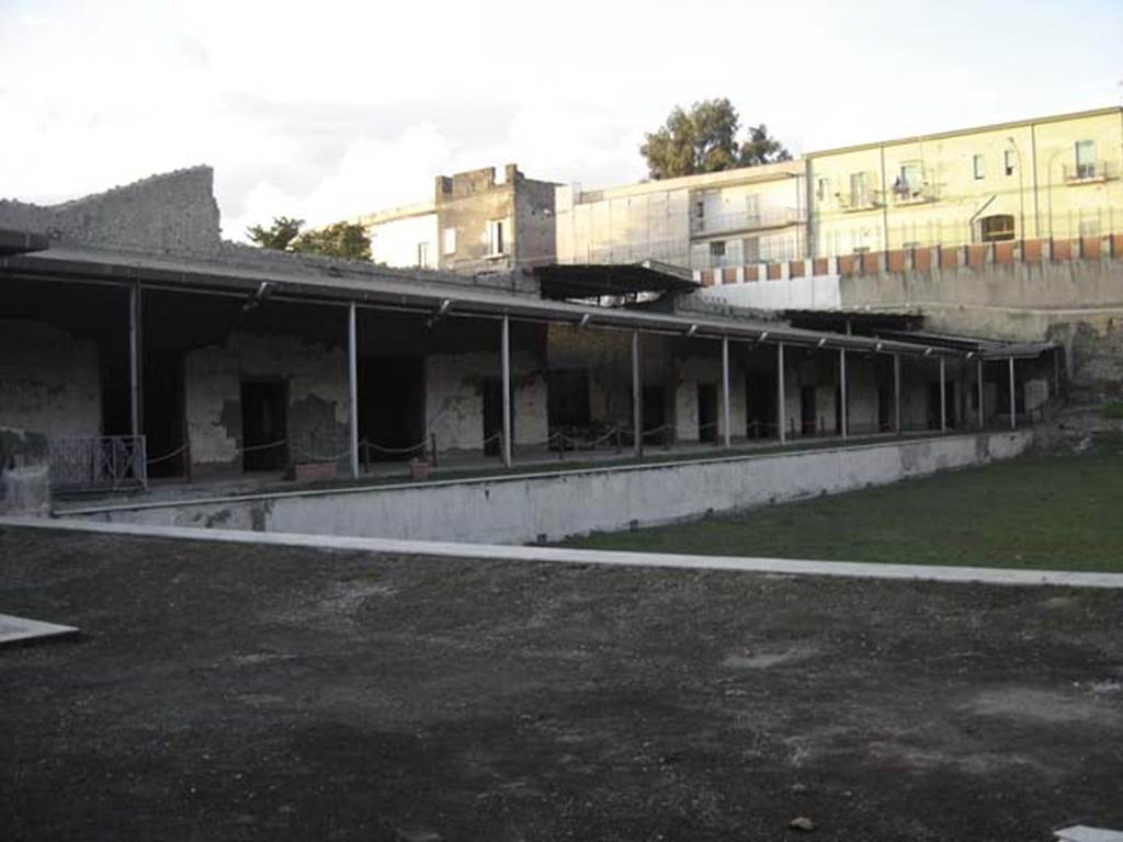 Oplontis Villa of Poppea, December 2007. Looking north-west from room 92 to area 80 and area 60.
Photo courtesy of Drew Baker - from the King's College London, Villa of Oplontis Archive.


