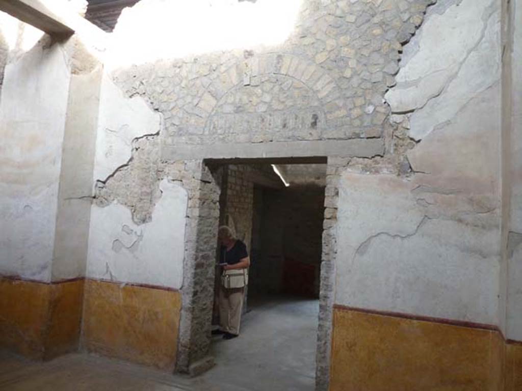 Oplontis, September 2015. Room 89, east wall with doorway to room 90.