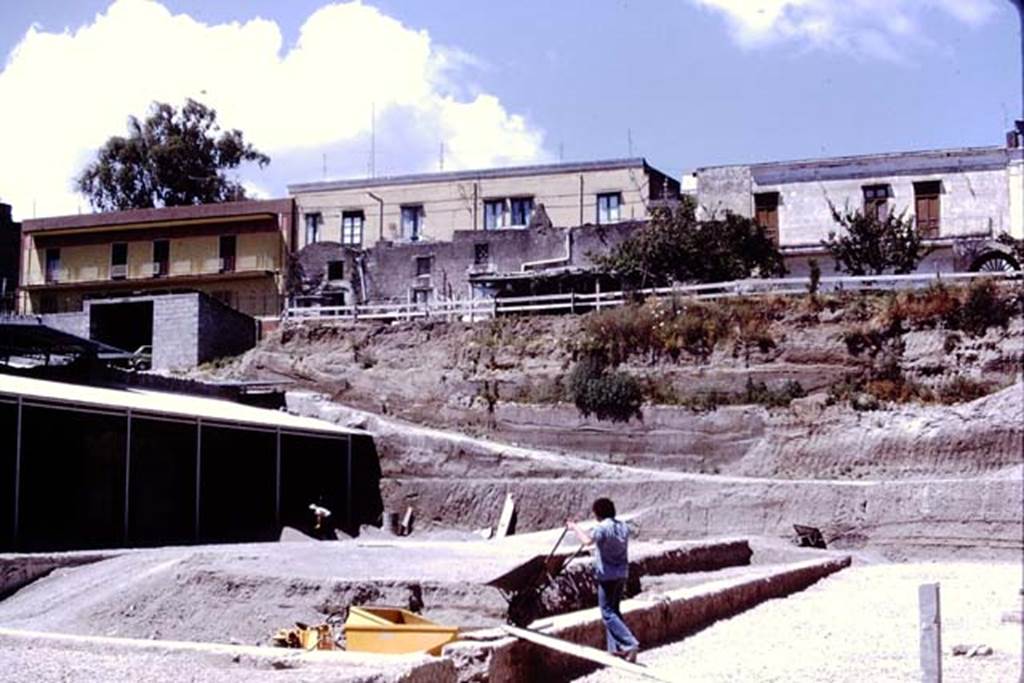 Oplontis, 1978. Area 92, looking north-west across pool.  Photo by Stanley A. Jashemski.   
Source: The Wilhelmina and Stanley A. Jashemski archive in the University of Maryland Library, Special Collections (See collection page) and made available under the Creative Commons Attribution-Non Commercial License v.4. See Licence and use details. J78f0145
