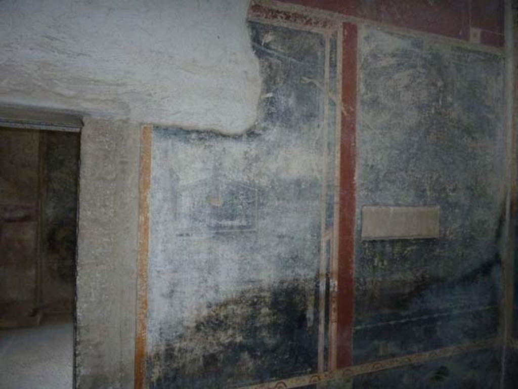 Stabiae, Secondo Complesso (Villa B), September 2015. Room 19, detail from north wall.