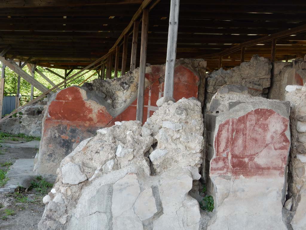 Stabiae, Secondo Complesso (Villa B), September 2015. Room 11, west wall.