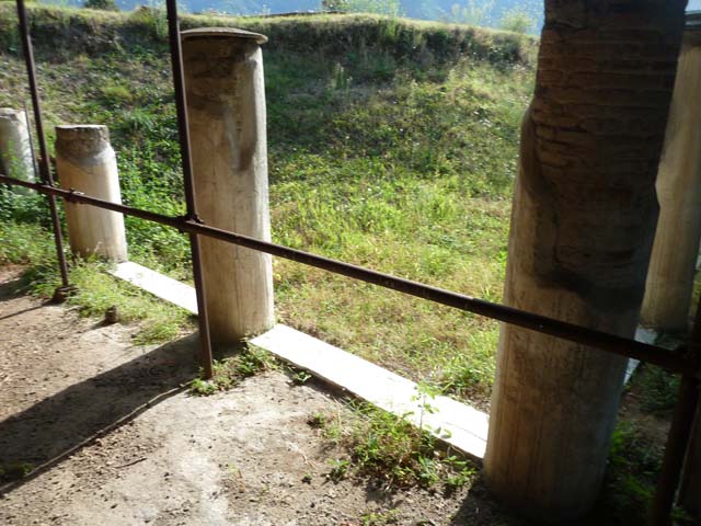 Stabiae, Secondo Complesso (Villa B), September 2015. Room 1, looking west along north portico.