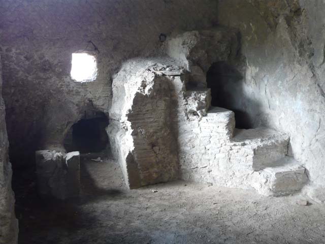 Stabiae, Villa Arianna, September 2021. Room 29, praefurnium or boiler room, looking west. Photo courtesy of Klaus Heese.
