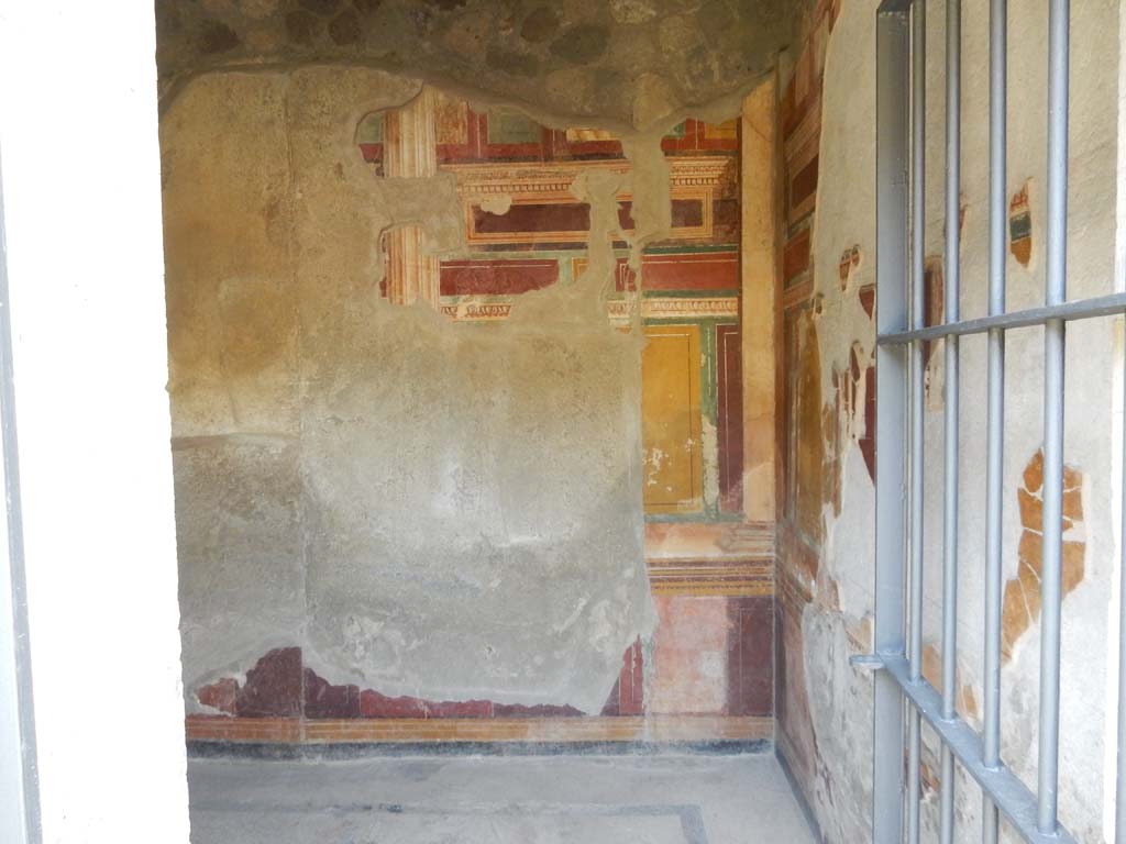 Stabiae, Villa Arianna, June 2019. Room 44, looking towards east wall in north-east corner.
Photo courtesy of Buzz Ferebee.
