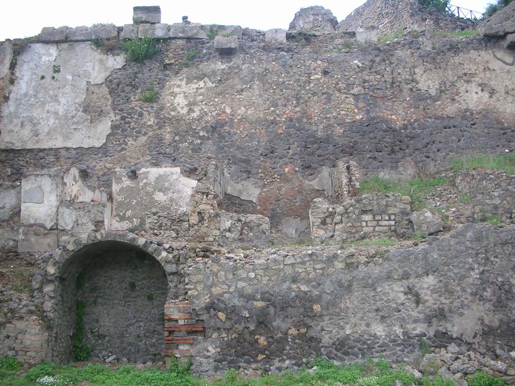 VIII.2.A, Pompeii. May 2010. Looking north towards rear lower levels. Photo courtesy of Ivo van der Graaff.