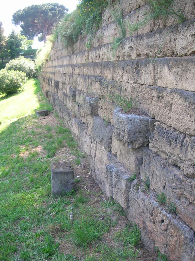 Porta Nocera, Pompeii. May 2010. Looking west along City Wall. Photo courtesy of Ivo van der Graaff.