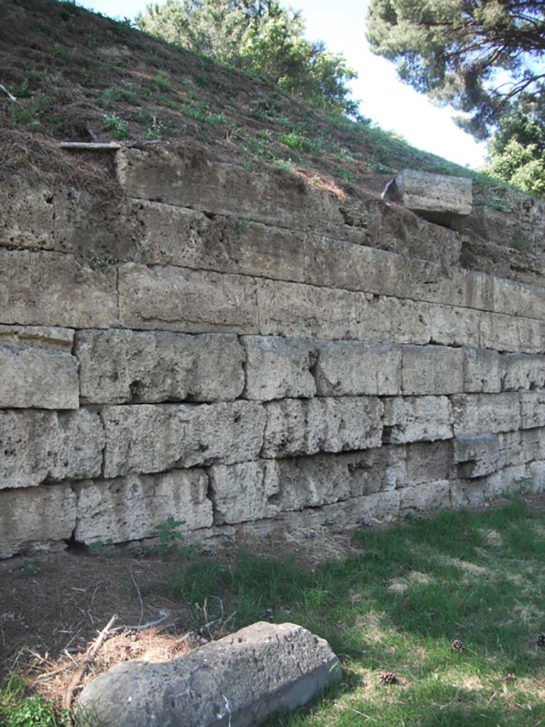 City Walls on south side of Pompeii. June 2012.
Looking east along City Walls, detail of wall on east side of Nocera Gate. Photo courtesy of Ivo van der Graaff.


