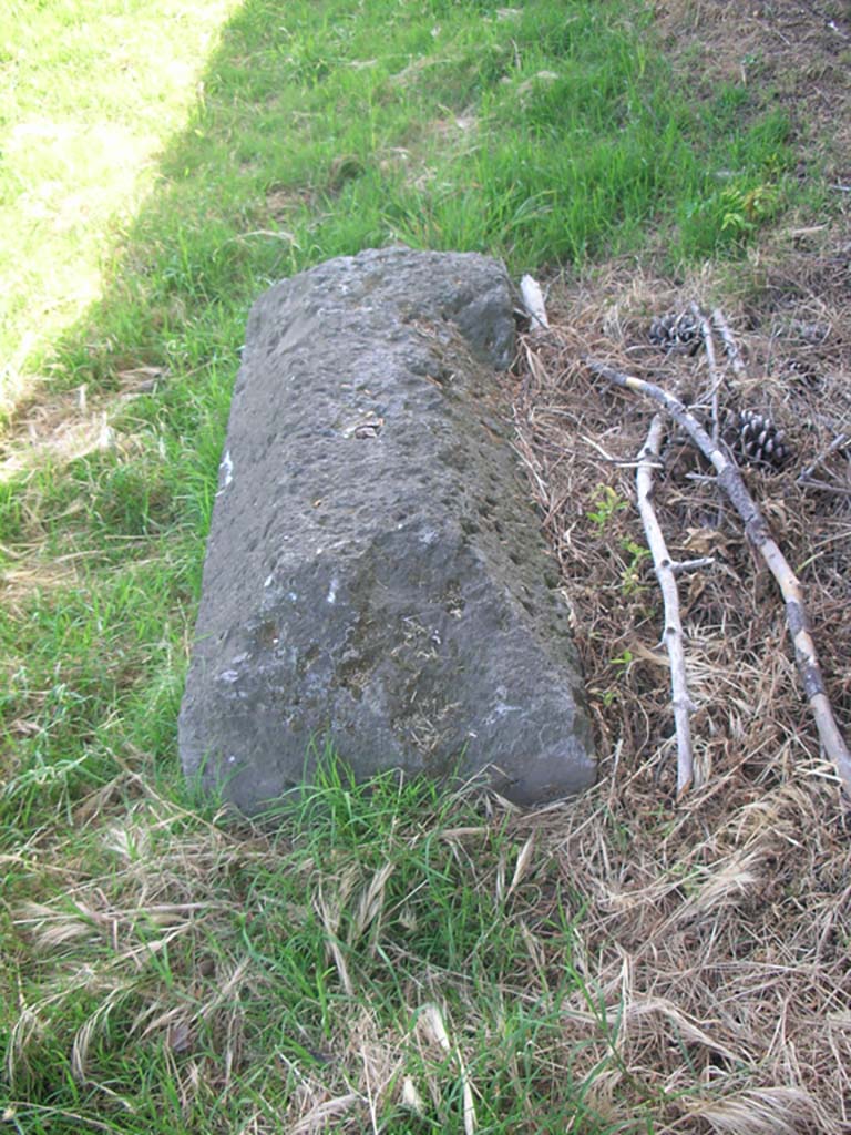 City Walls near Tower III. May 2011. 
Detail of Merlon capping stone. Photo courtesy of Ivo van der Graaff.
