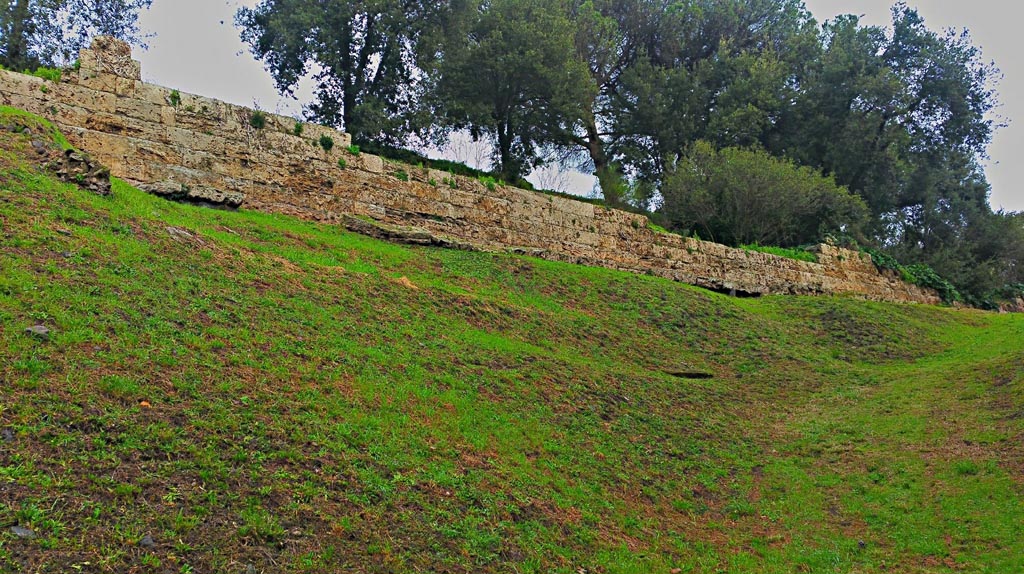 Walls on east side of Tower III. 2017/2018/2019. Looking east. Photo courtesy of Giuseppe Ciaramella.