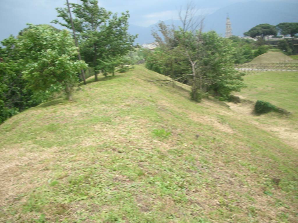 City Walls on north-east side of Pompeii. May 2010. Looking east. Photo courtesy of Ivo van der Graaff.