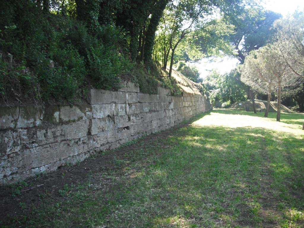 Walls on north-east side of Pompeii. June 2012. Looking west along City Walls. Photo courtesy of Ivo van der Graaff.